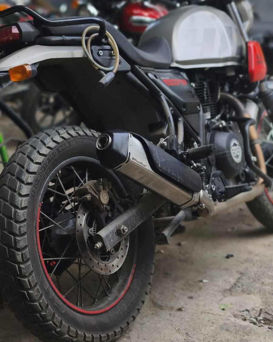 Powerage Slip-On Exhaust For Royal Enfield Himalayan 411 - Motodrift