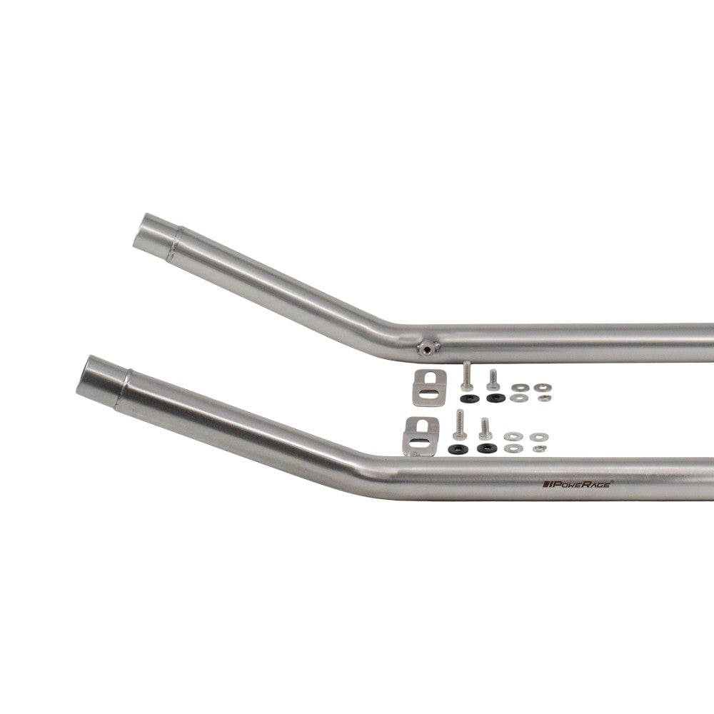 Powerage Performance Headers For Royal Enfield Continental GT / Interceptor 650 (Brushed Steel Finish) (Upto 2024) - Motodrift