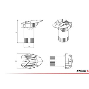 Puig Frame Slider For Kawasaki ZX 10R - Motodrift