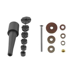 Motodrift RAM fork stem mount hardware pack including rubber expansion plug, washers, screw, and nut for motorcycles.