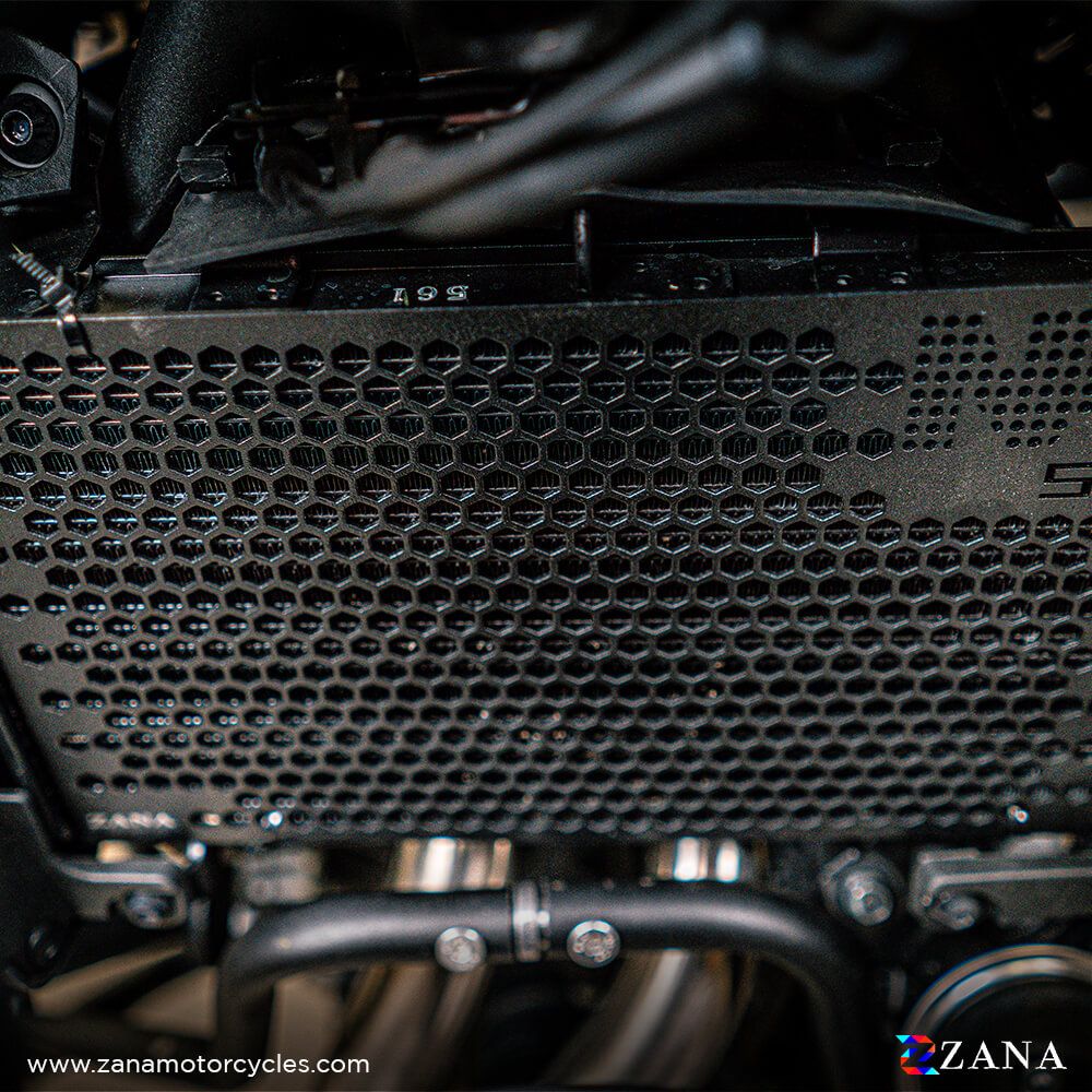 Zana Radiator Guard For Honda NX500 - Aluminium - Motodrift