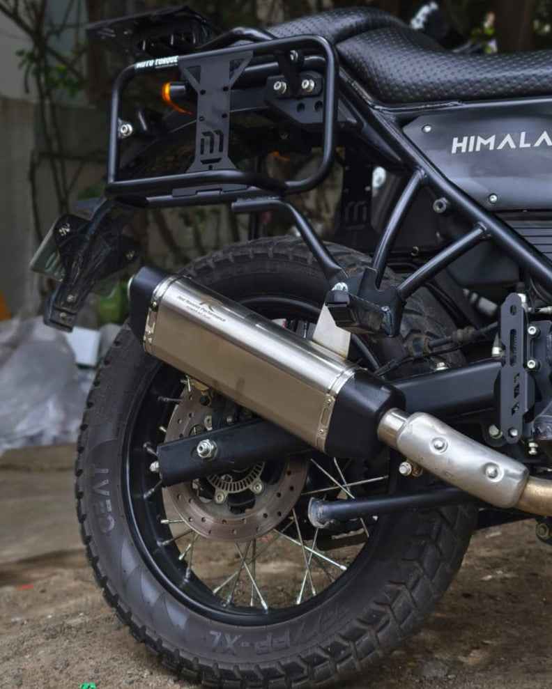 Red Rooster Performance Exhaust For Himalayan - Vertex - Matte - Motodrift