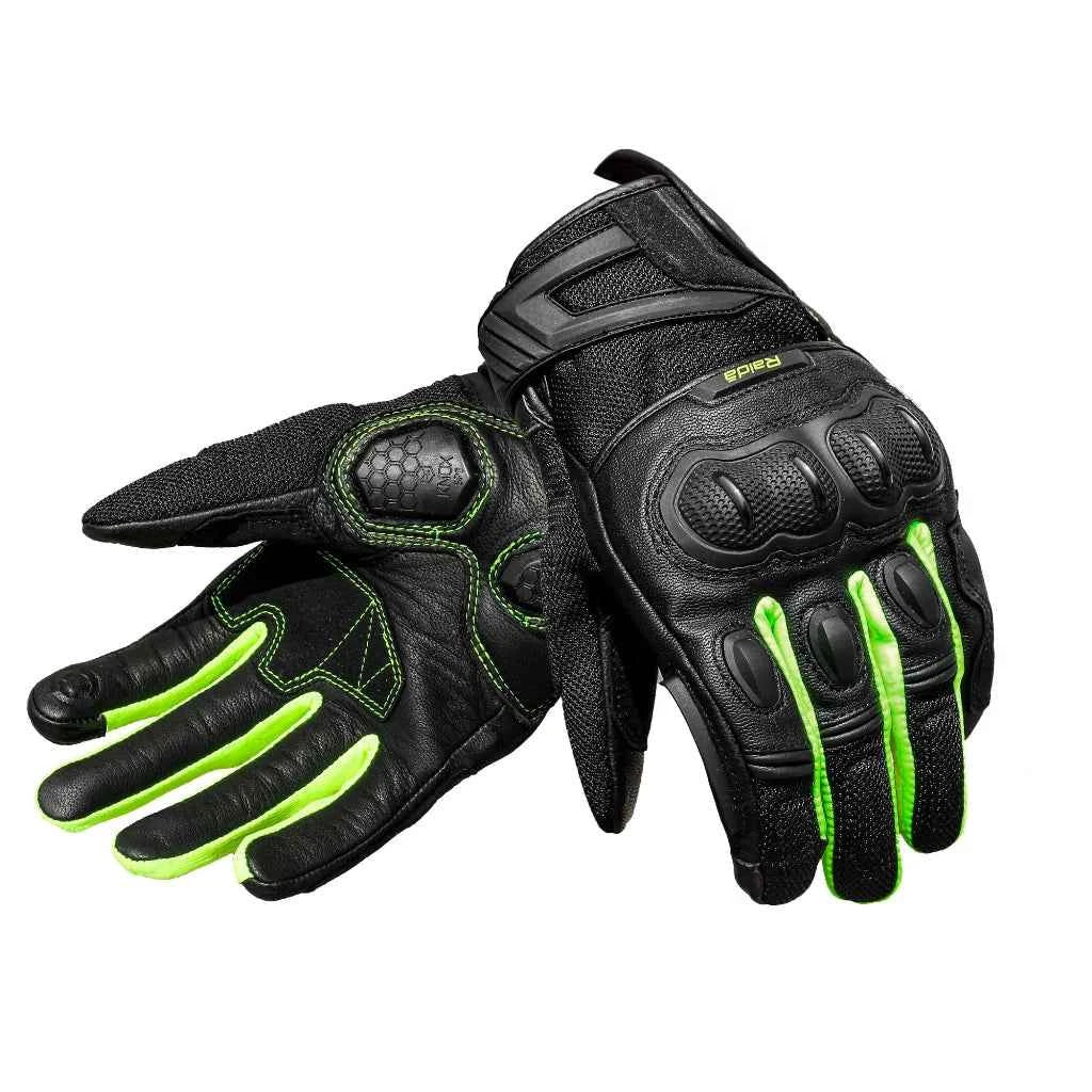 Raida Hi-Viz AirWave Gloves for Enhanced Visibility - Motodrift