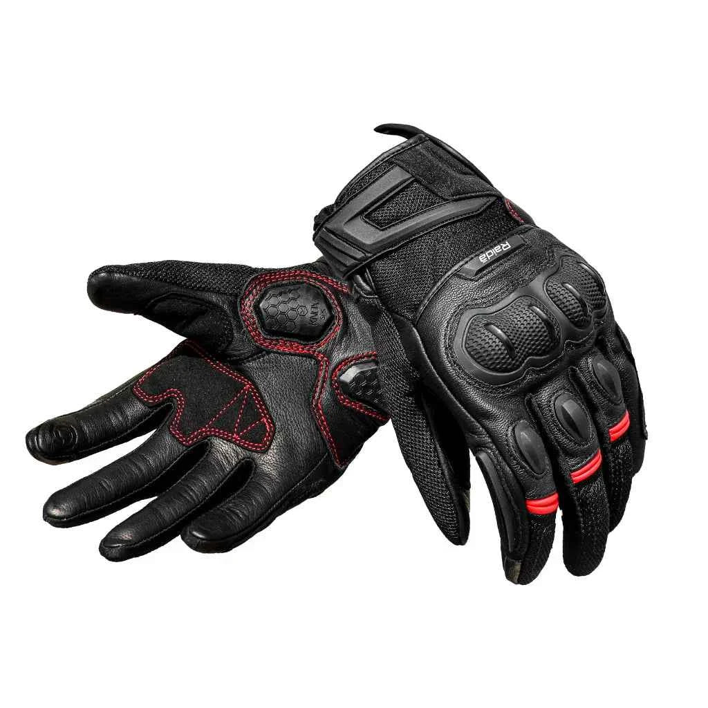 Raida AirWave Gloves - Red | High-Performance Gloves for Enhanced Grip and Comfort - Motodrift