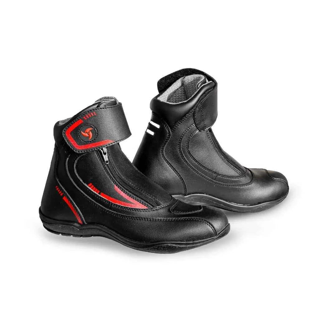 Raida Tourer Motorcycle Boots - Red - Motodrift