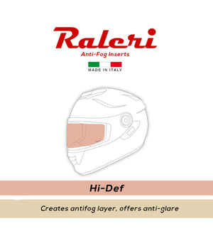RALERI Anti Fog Racing Hi Definition Insert for Helmets - Universal - Motodrift