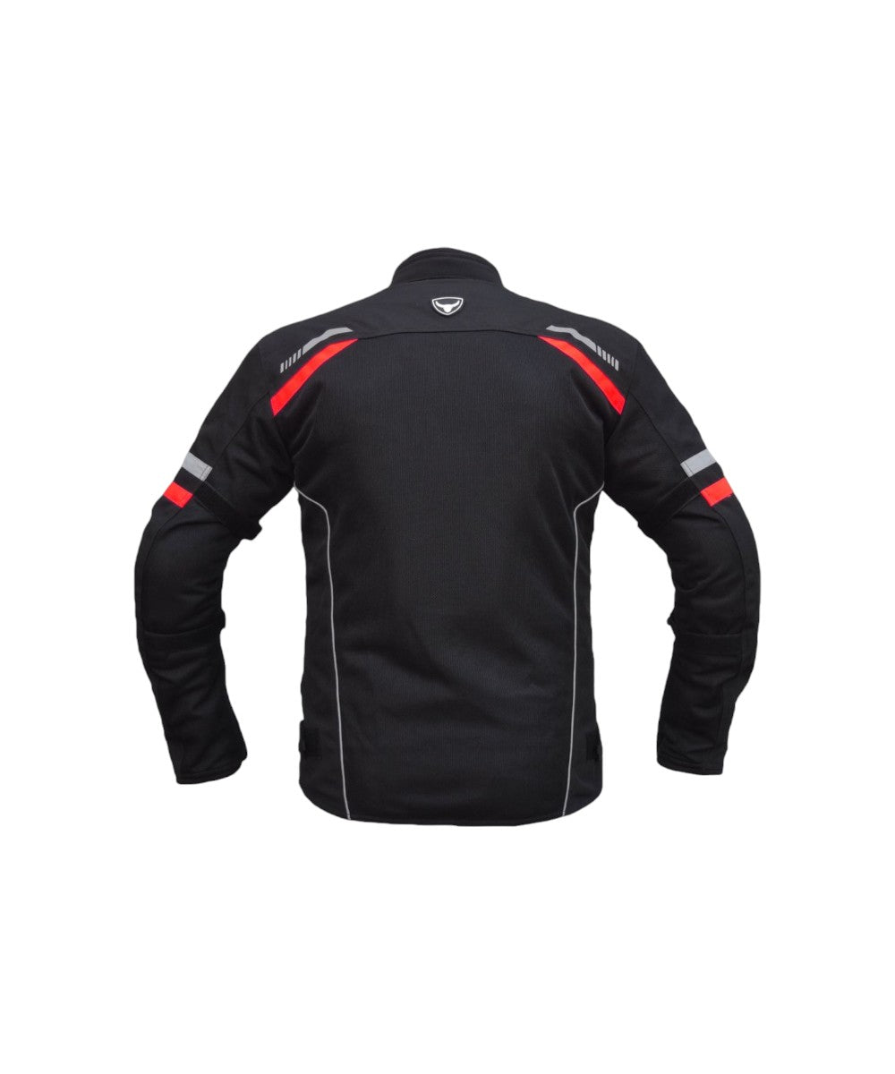 Bison Raptor V.2 – Black/Red Jacket - Motodrift