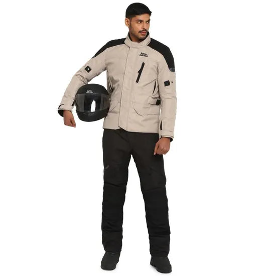 Royal Enfield Gravity Drystar Khaki Riding Jacket - Motodrift