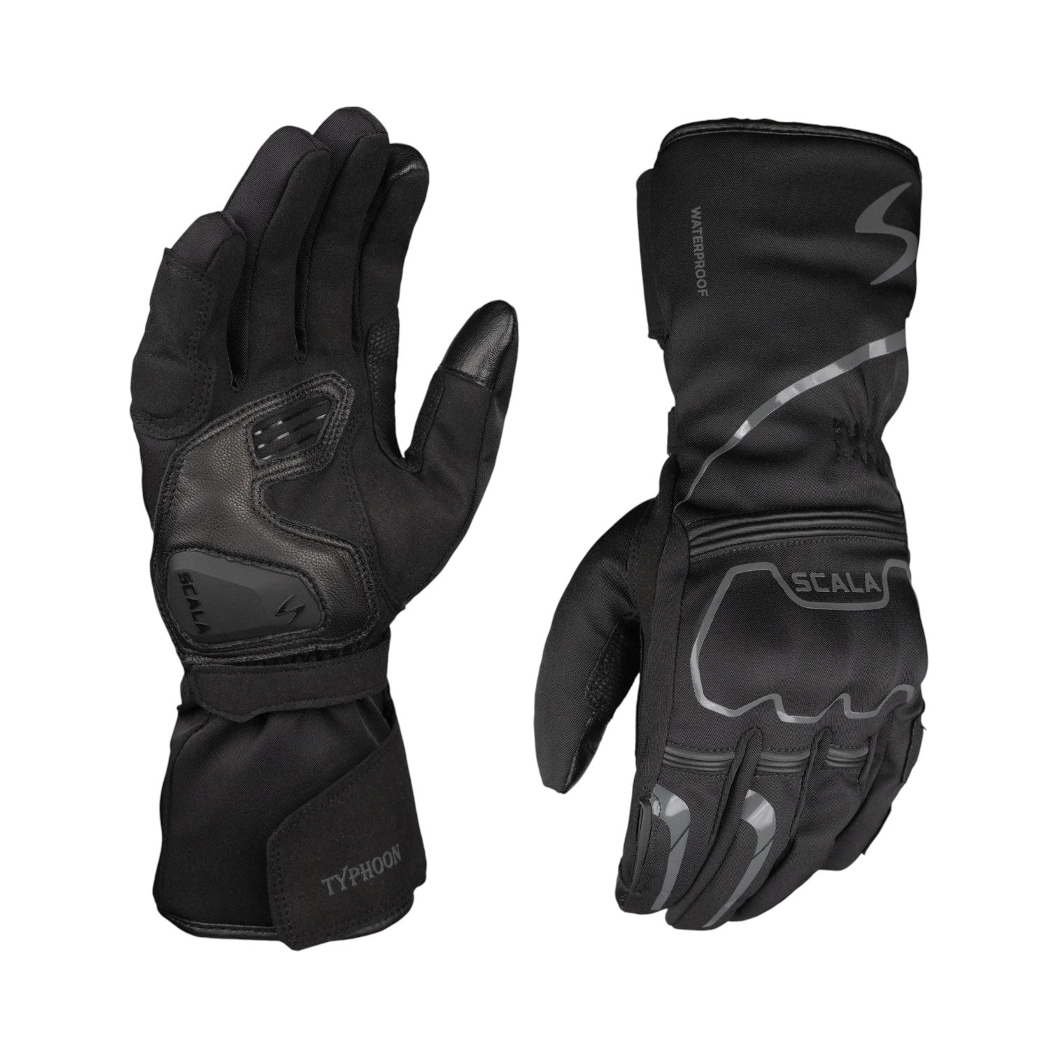 Scala Typhoon Waterproof Riding Glove - Black