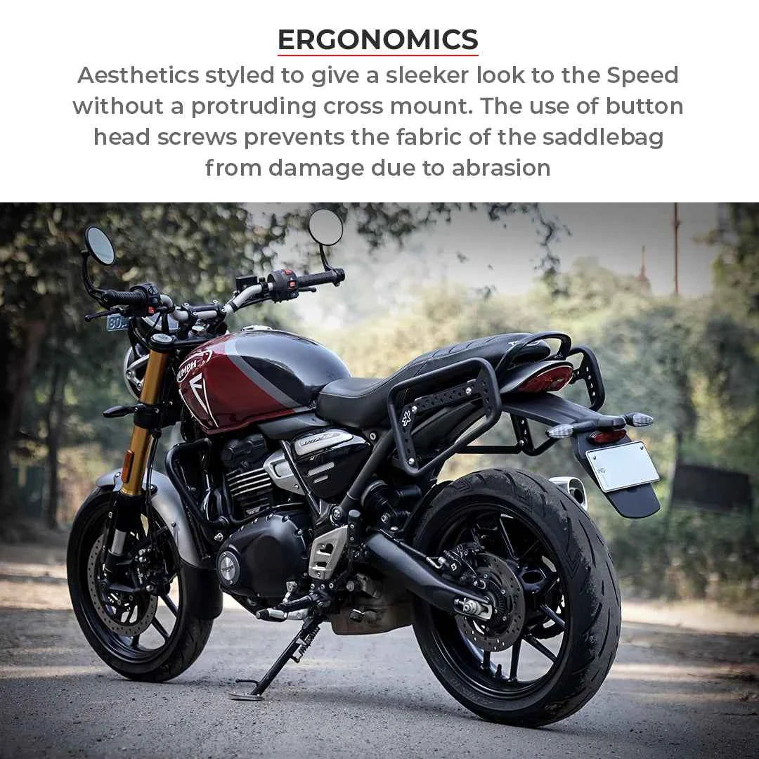 Viaterra Saddlebag Rack for Triumph Speed 400 - Motodrift