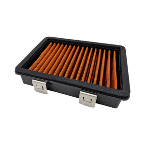 Sprint Filter P08 PM252S air filter for Aprilia RS 457 with orange polyester media and black frame