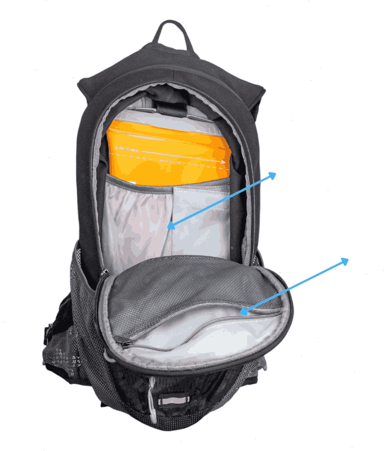 Mototech Stealth Hydration Backpack - 8 Litres - Black - Motodrift