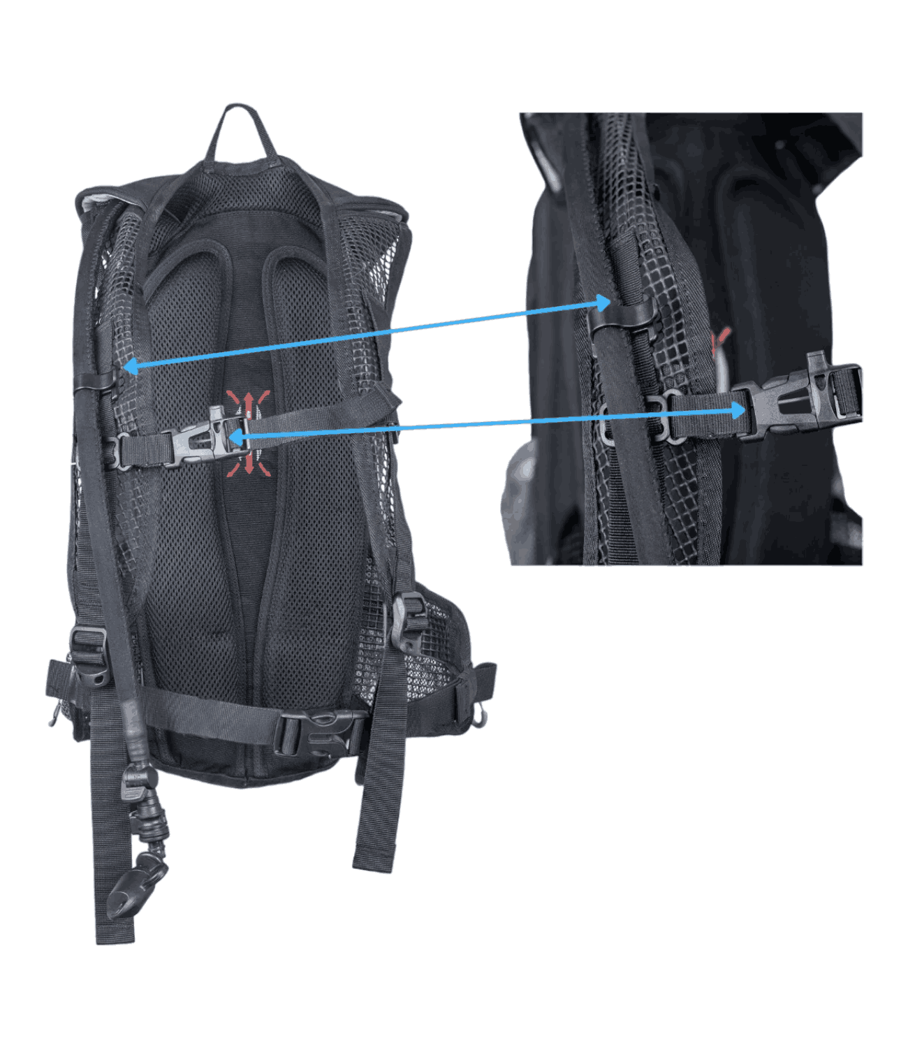 Mototech Stealth Hydration Backpack - 8 Litres - Black - Motodrift