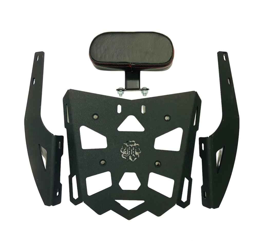 Modern Tech Classic Reborn 350 Top Rack with Backrest - Motodrift