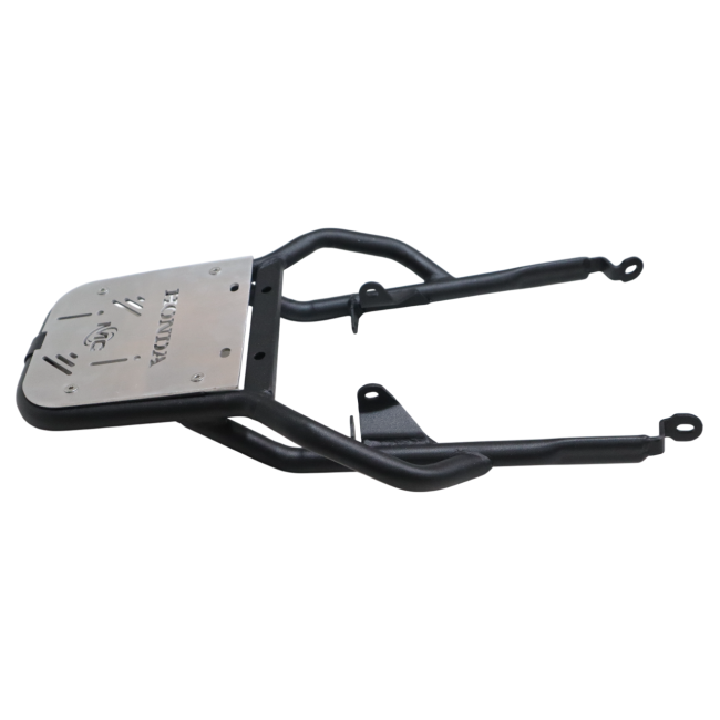 Top Rack With Plate For Honda CB 350 - Silver - Motodrift