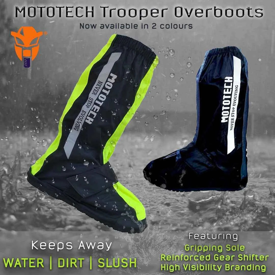 Mototech Trooper Boot Covers - Overboots - Grey - Motodrift