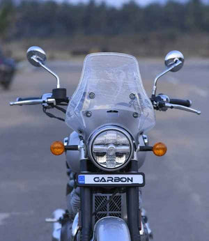 Carbon Racing Wanderer Premium Windshield For Royal Enfield Super Meteor 650 - Motodrift