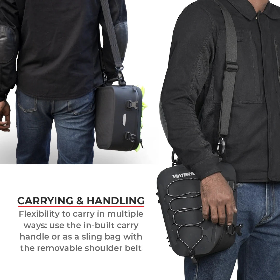 Viaterra 100% Waterproof Tail/Seat Bag 6L (Universal) - Motodrift