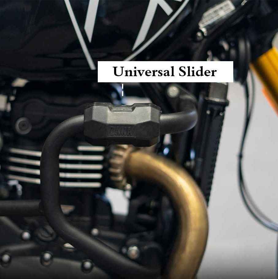 ZANA Crash Guard With Puck Slider For Triumph Scrambler 400 X - Motodrift