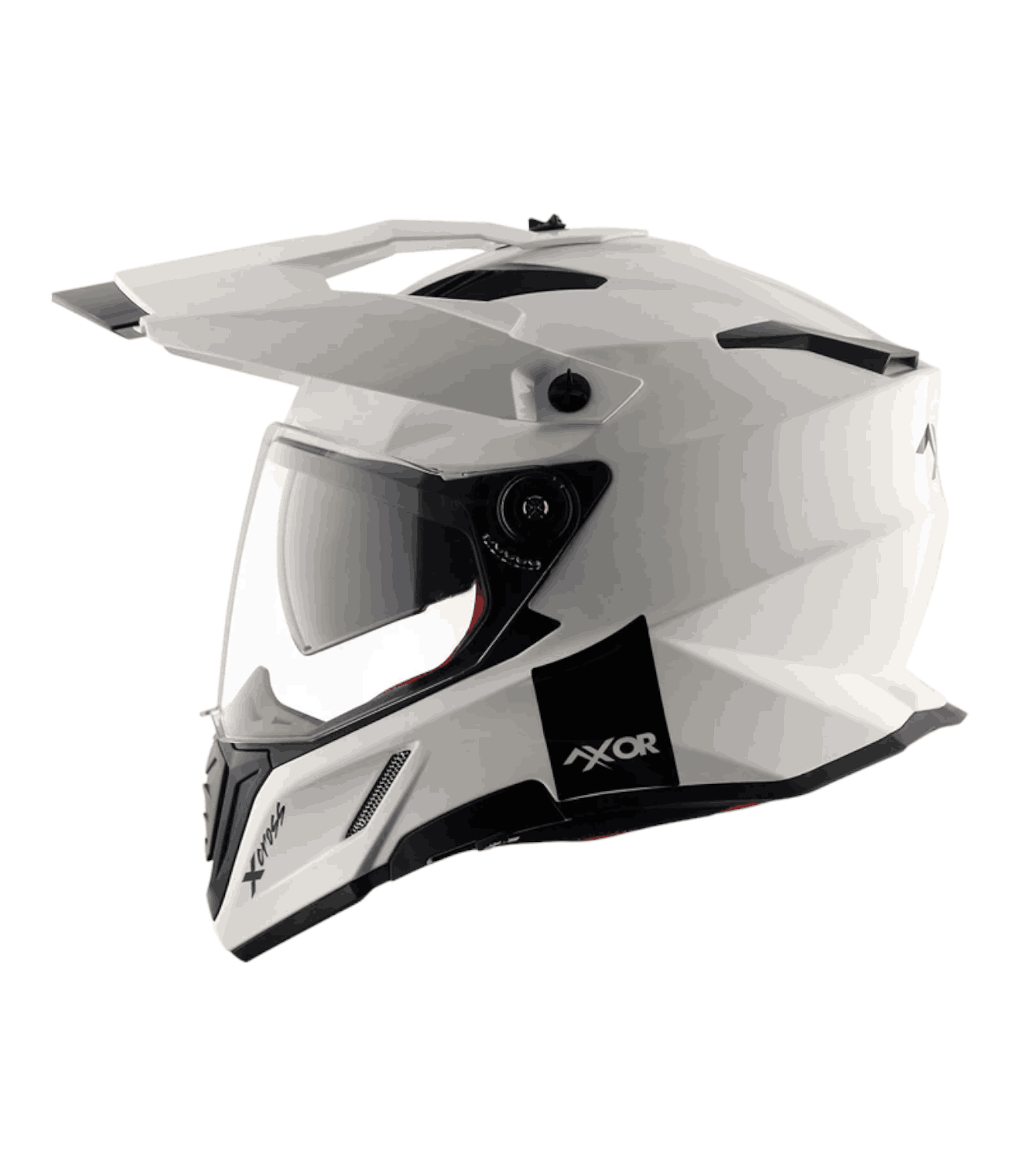 Axor X-Cross Dual Visor Helmet White - Motodrift