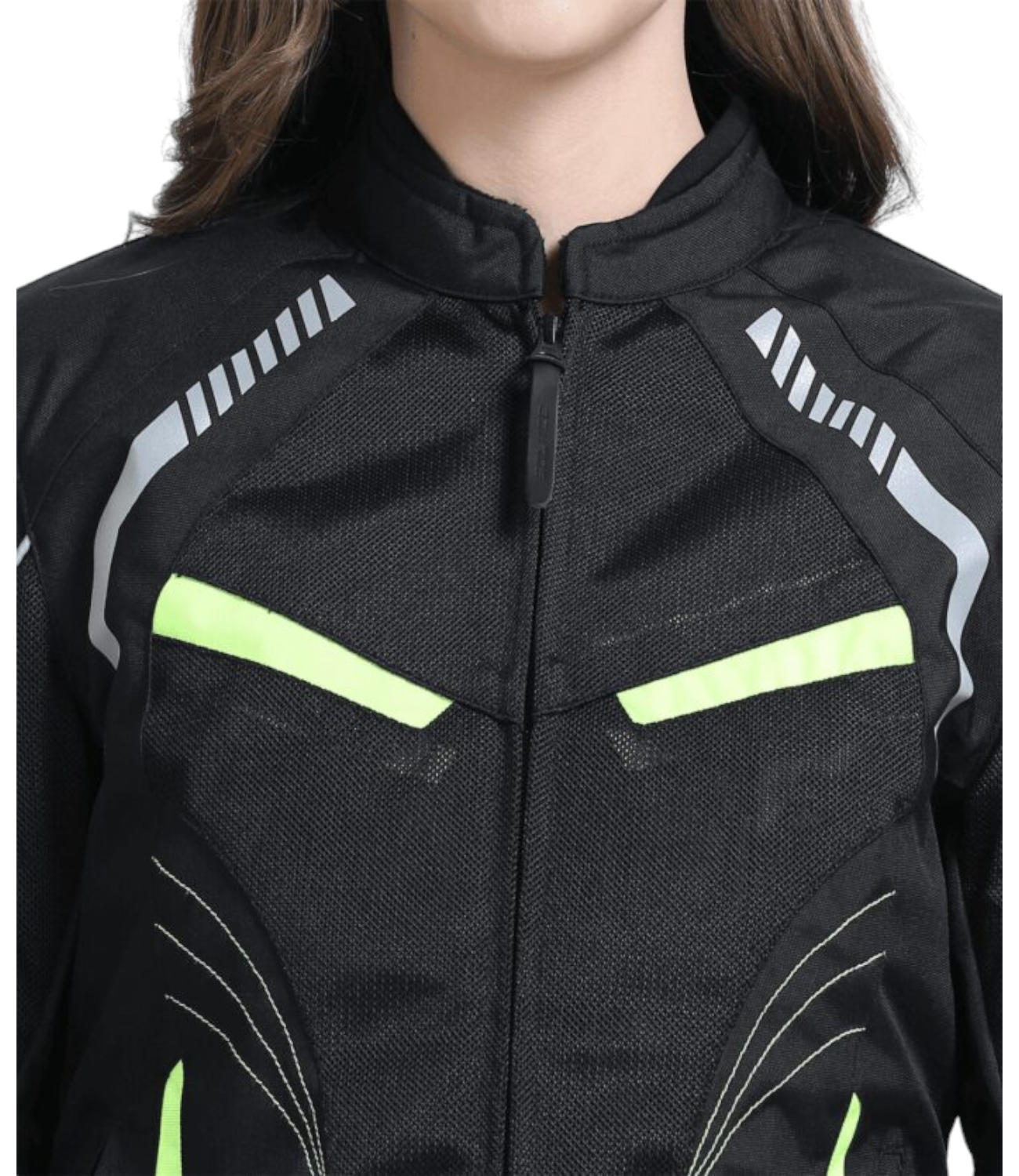 Solace ASMI Ladies Jacket V3.0 - Black & Neon - Motodrift