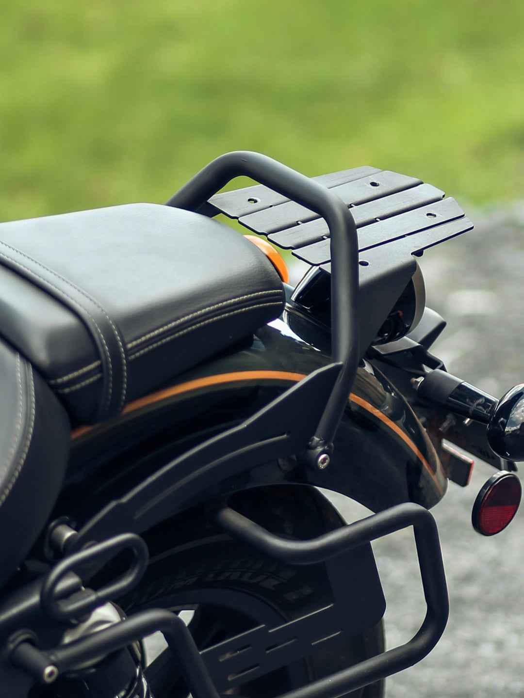 LCB Comet Luggage Carrier For Royal Enfield Super Meteor 650 (Black) - Motodrift