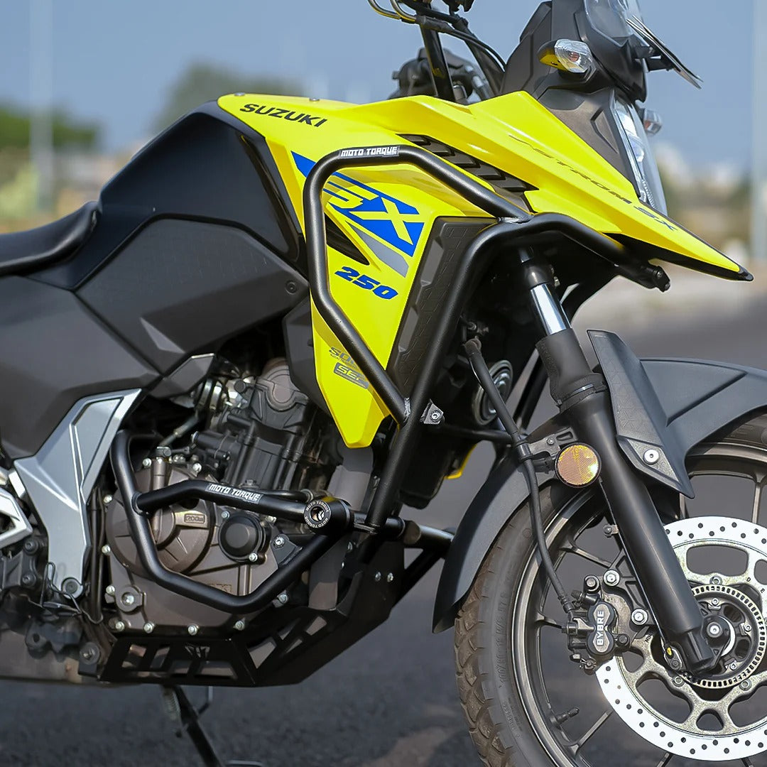 Moto Torque Suzuki V Strom SX 250 Tornado Crash Guard Upper & Lower with Sliders - Motodrift
