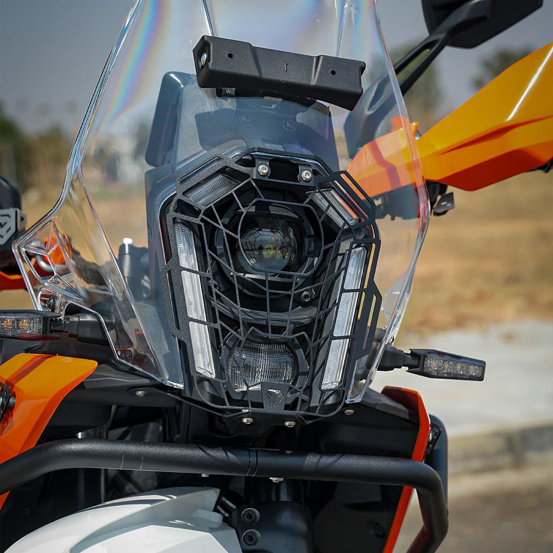 Moto Torque Headlight Grill Spider Version For KTM Adventure 390 2025 Gen 2 - Motodrift