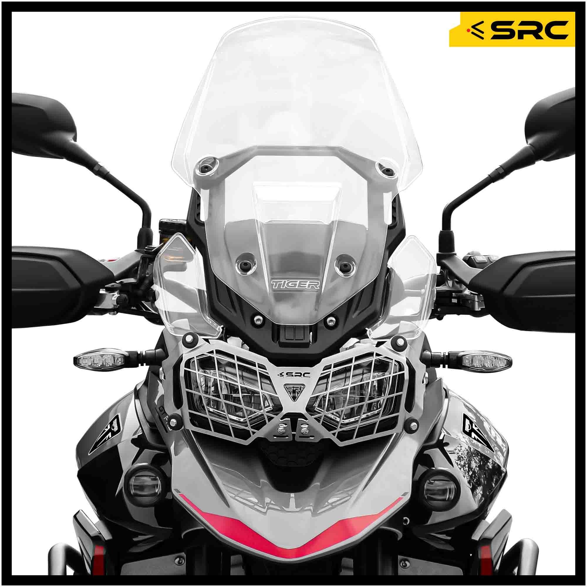 SRC Headlight Guard For Triumph Tiger 900GT Pro - SILVER