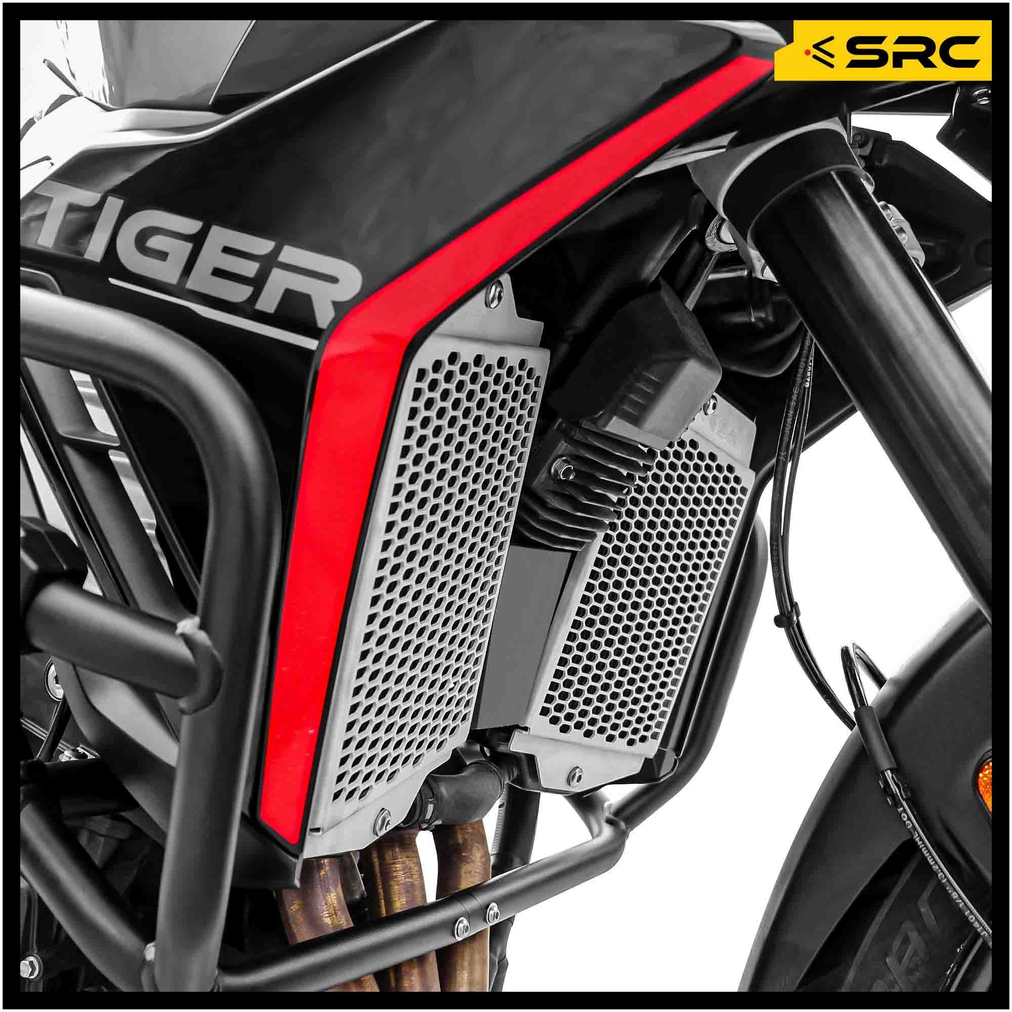 SRC Radiator Guard For Triumph Tiger 900GT Pro - SILVER