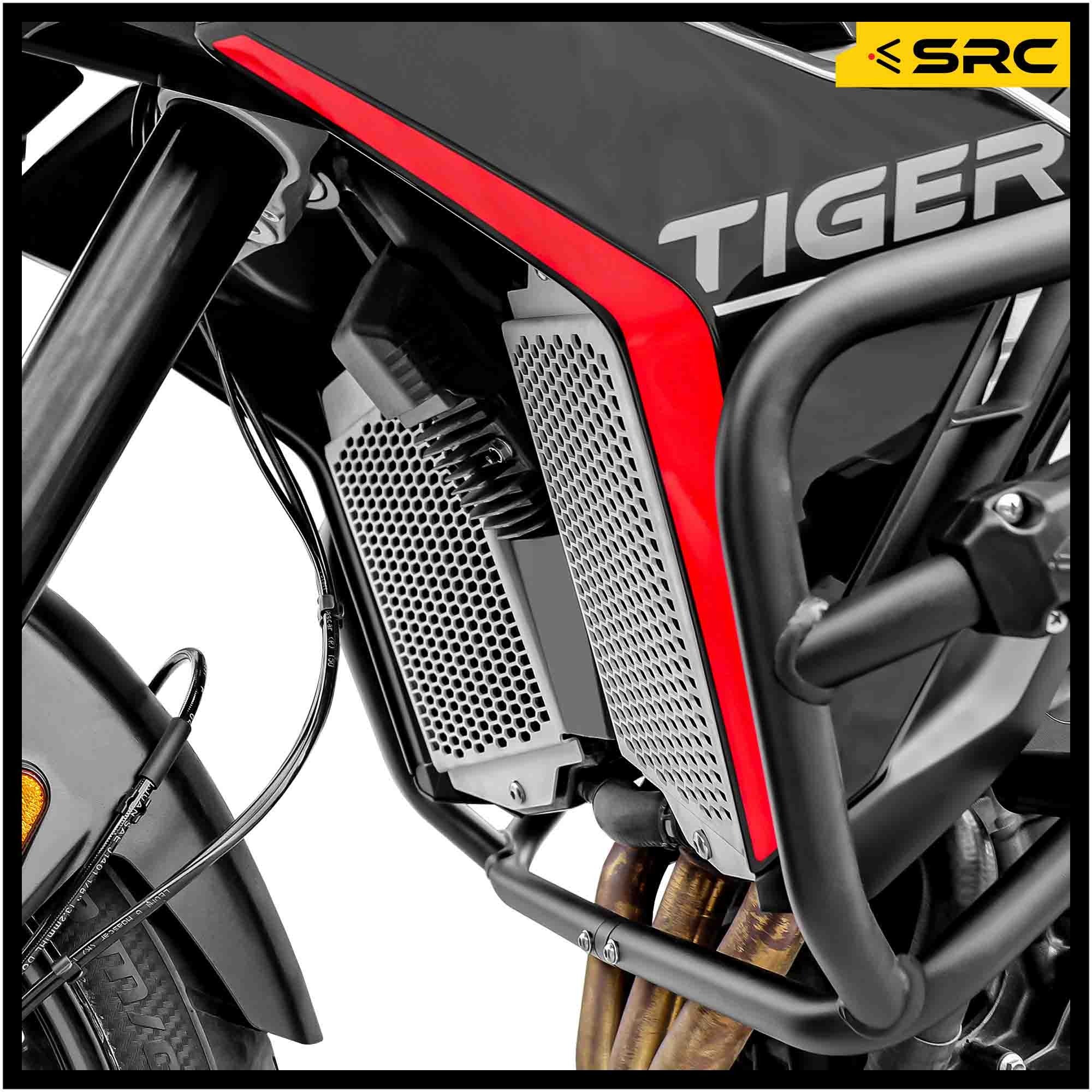 SRC Radiator Guard For Triumph Tiger 900GT Pro - SILVER