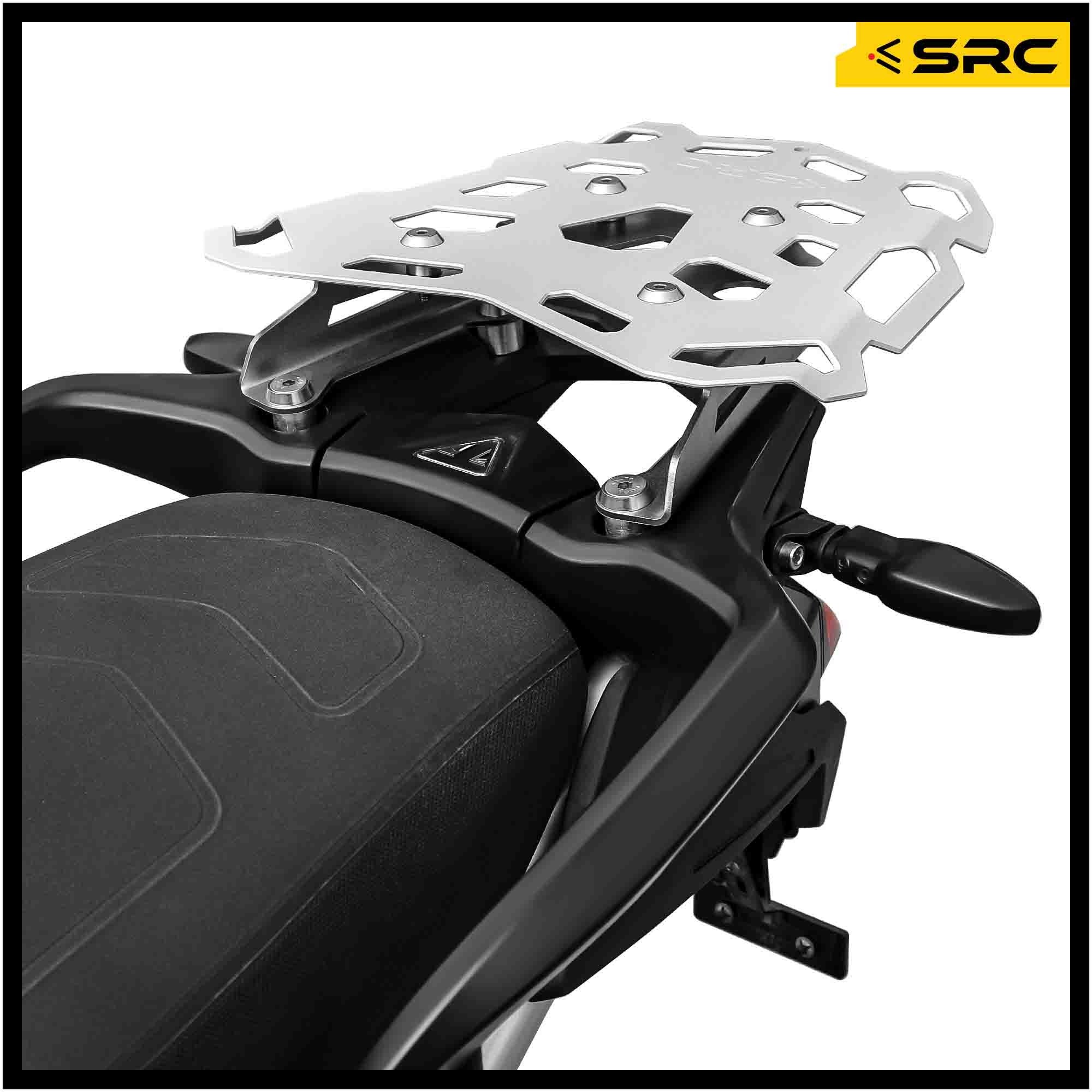 SRC Top Rack For Triumph Tiger 900GT Pro - Silver