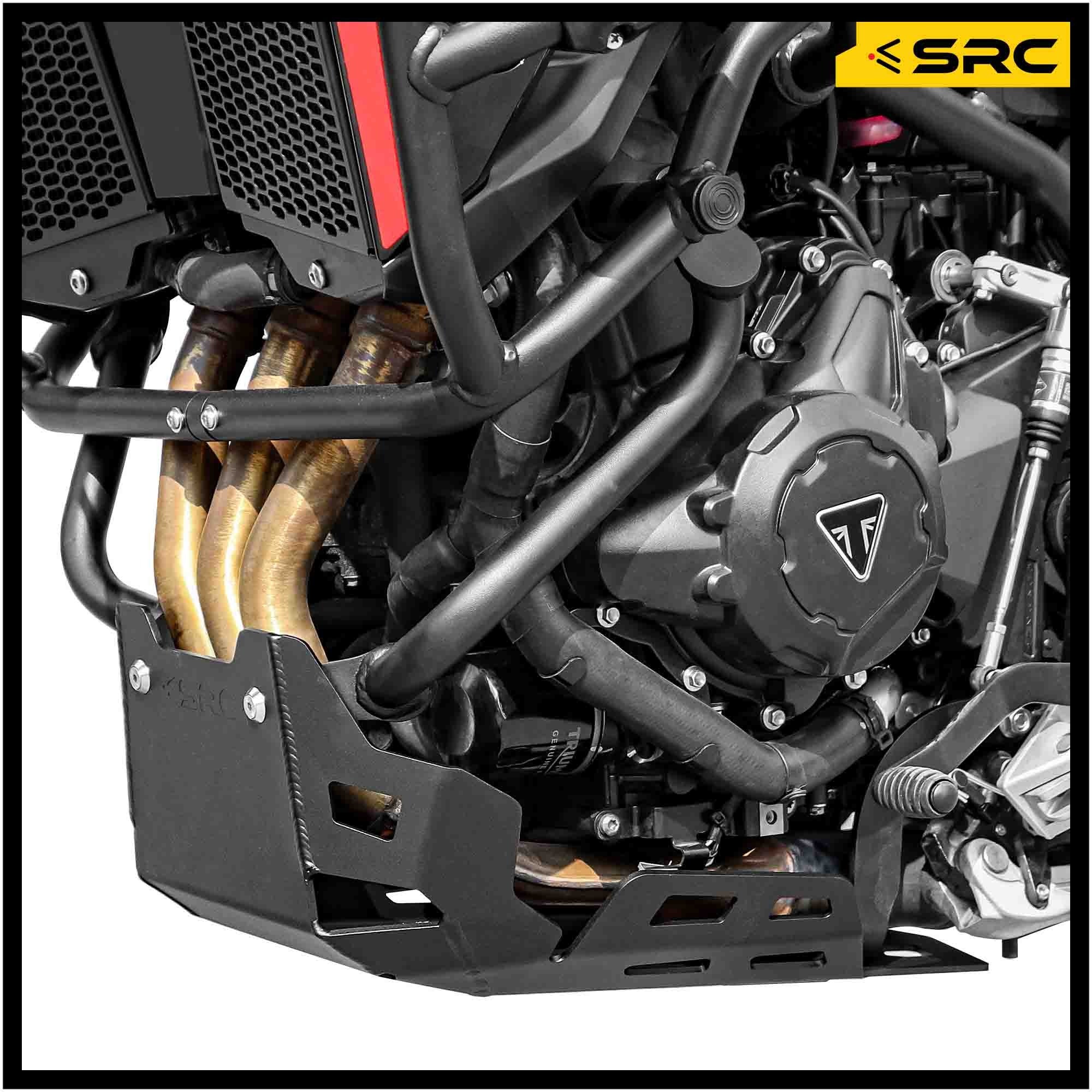 SRC Engine Guard For Triumph Tiger 900GT Pro - BLACK