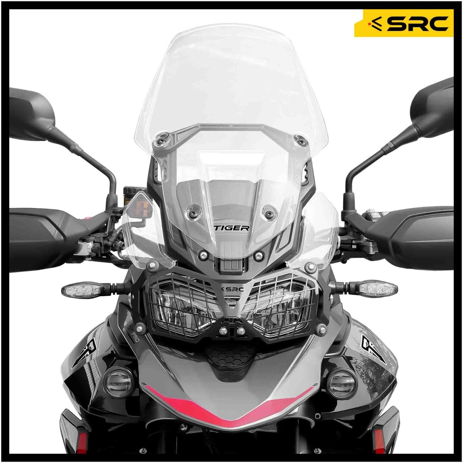 SRC Headlight Guard For Triumph Tiger 900GT Pro - BLACK