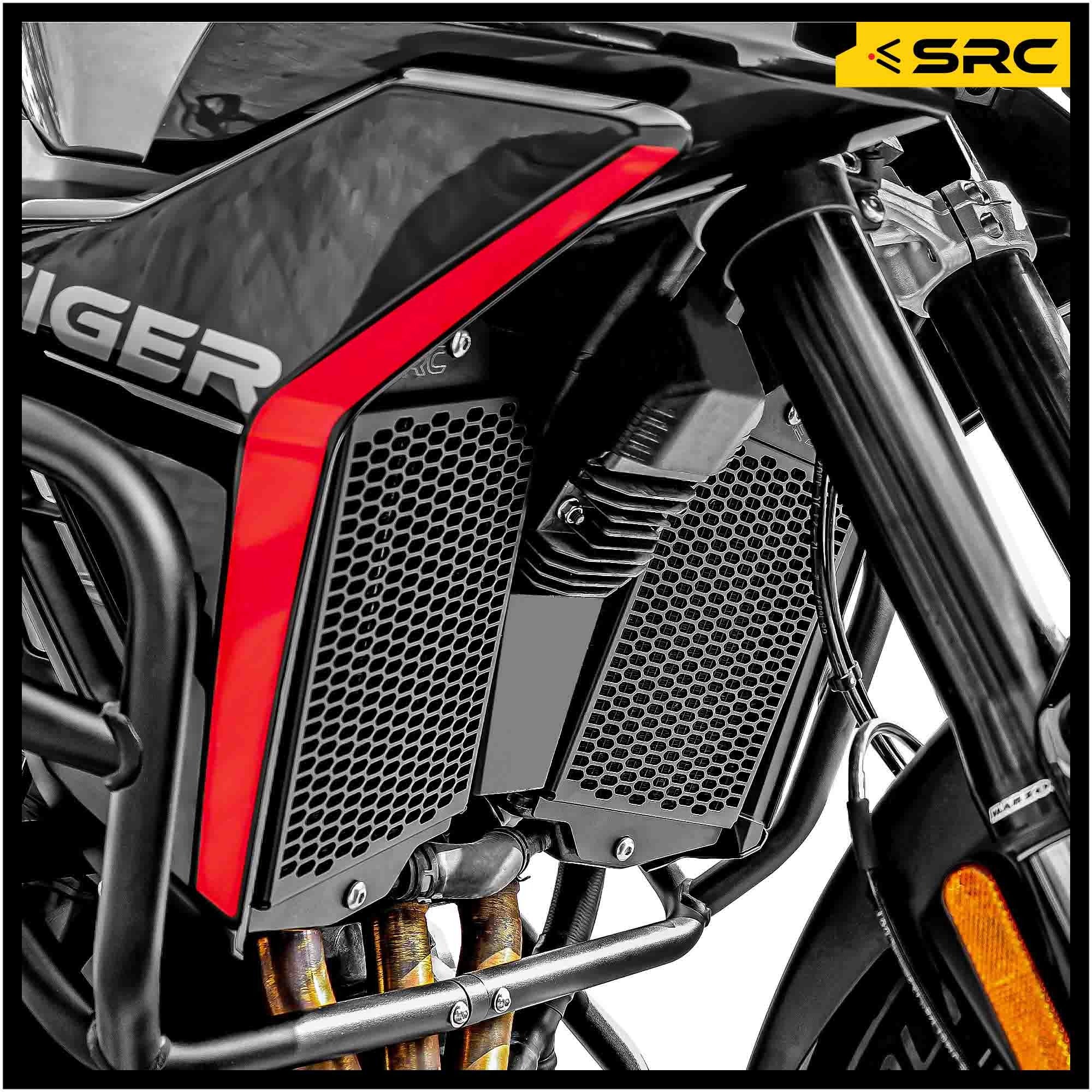 SRC Radiator Guard For Triumph Tiger 900GT Pro - BLACK