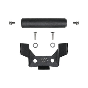 ViaTerra mobile and GPS mount kit for KTM Adventure 390 Gen 3 with matte black aluminium components