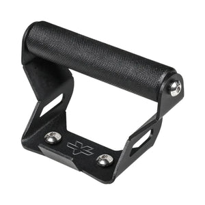 Matte black CNC-machined aluminium GPS and mobile mount for KTM Adventure 390 Gen 3 with knurled rod