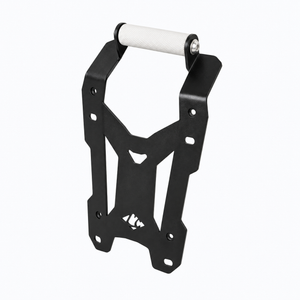 Legundary Ploigos GPS mount for TVS Apache RTX 300 featuring a black metal frame and silver crossbar