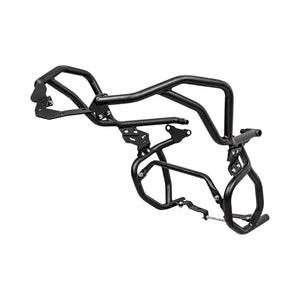 Legundary Raptor black steel upper and lower crash guard set for TVS Apache RTX 300 motorcycle