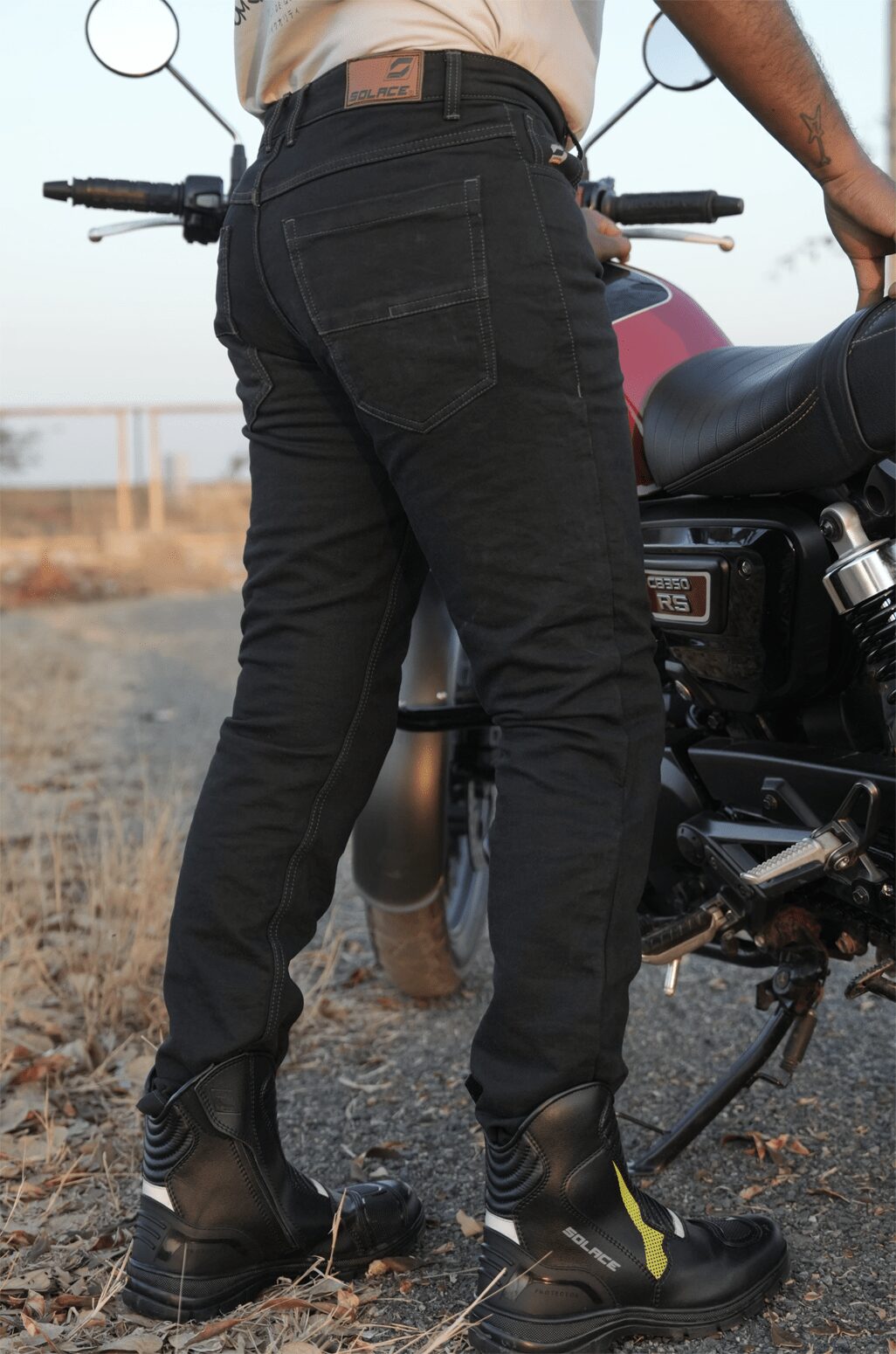 Solace Mercury Motorcycle Denim ( Black) - Motodrift