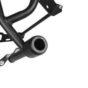 Motodrift Legundary Adrinex crash guard for Honda CB 200X in matte black steel with integrated slider