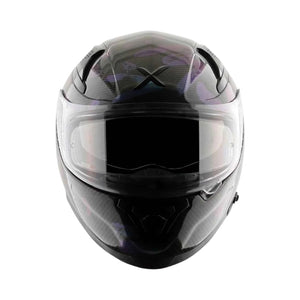 Motodrift Axor Apex Gloss Carbon helmet featuring a lightweight carbon fiber shell and clear scratch-resistant visor.