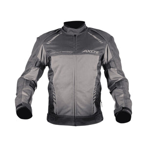 Motodrift Axor Nimbuz grey mesh riding jacket with Level 2 armour for motorcycle protection and ventilation