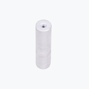 Motodrift silver knurled aluminium mounting spacer for BMW F450 GS GPS mount and visor extender