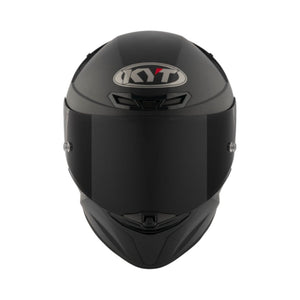 Motodrift KYT TT Revo Plain matte black full-face sport touring motorcycle helmet with a dark tinted visor