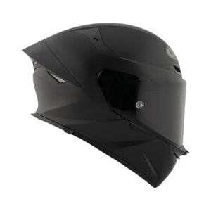 Motodrift KYT TT Revo Plain matte black sport touring helmet with aerodynamic shell and tinted visor