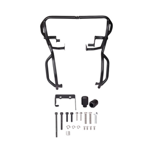 LCB Bazooka Crash Guard With Slider For Royal Enfield Himalayan 450 (Black) - Motodrift