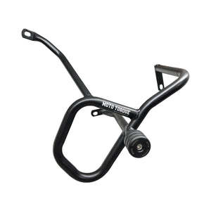 Motodrift Moto Torque V2.0 black mild steel crash guard with protective slider for Honda CB350 RS and H'ness