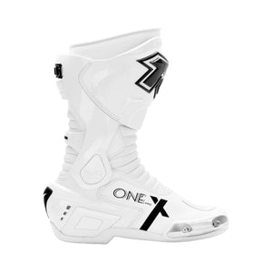 Motodrift TR Tiger X-ONE PRO white motorcycle riding boots with reinforced TPU protection and metal toe slider