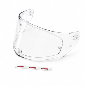 Motodrift VisorPro clear replacement visor for LS2 Storm 2, Stream 2, and Rapid 2 helmets with included decals